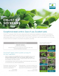 Enlist Soybeans Fact Sheet